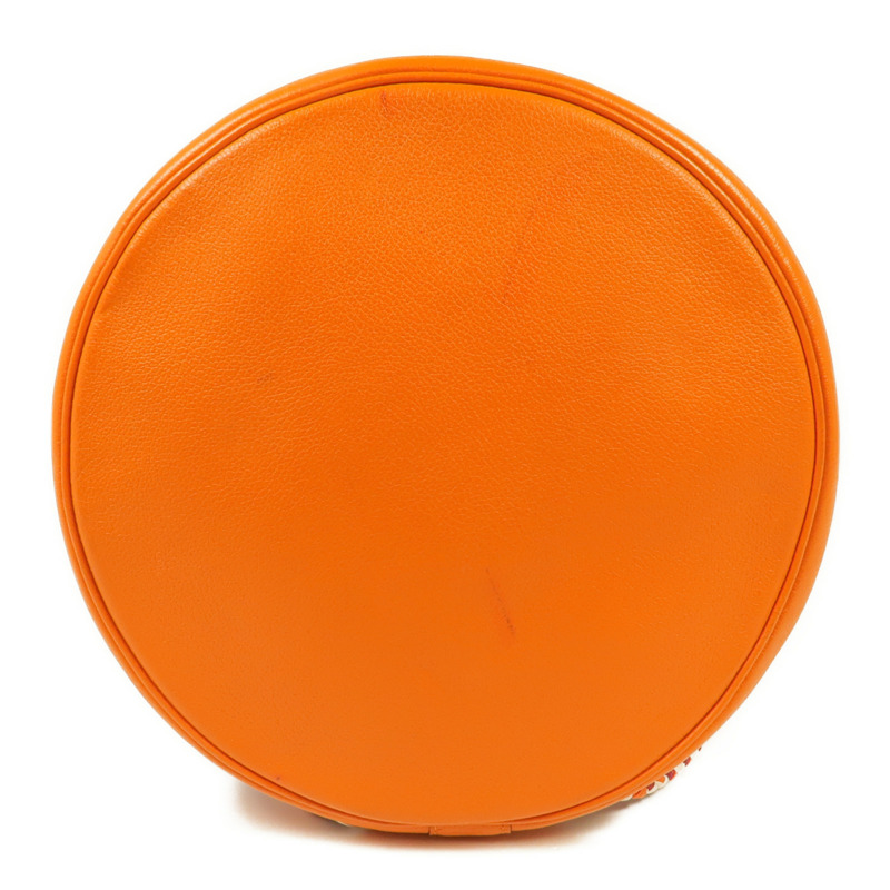 HERMES 絲質/牛皮皮革Soie Cool Backpack銀扣背包-3