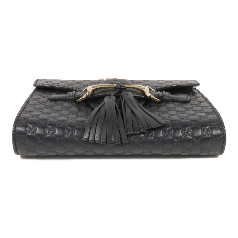 GUCCI 牛皮皮革Mini Emily金扣鏈帶肩背袋-3