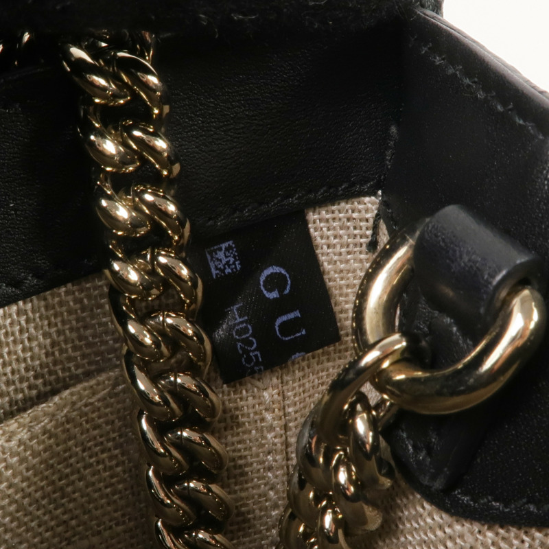 GUCCI 牛皮皮革Mini Emily金扣鏈帶肩背袋-14