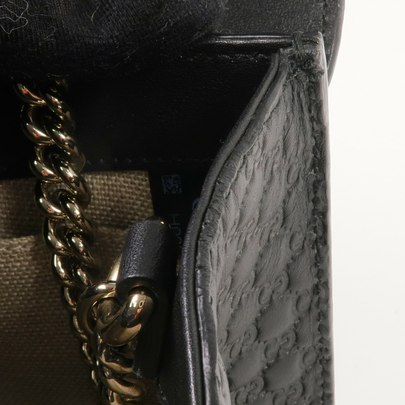 GUCCI 牛皮皮革Mini Emily金扣鏈帶肩背袋-15