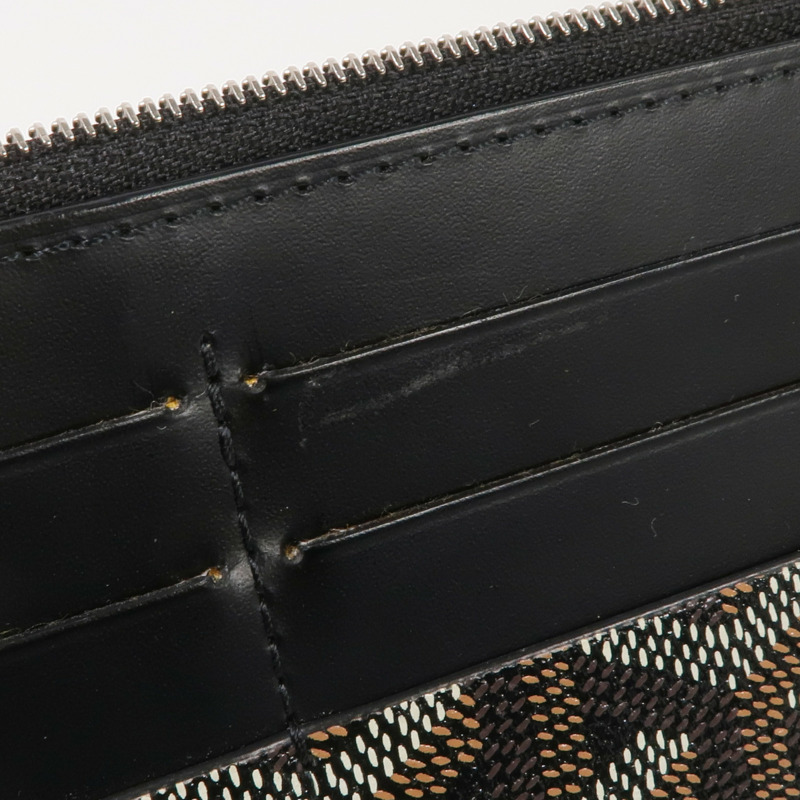 GOYARD 塗層帆布Long Wallet銀扣長錢包-14