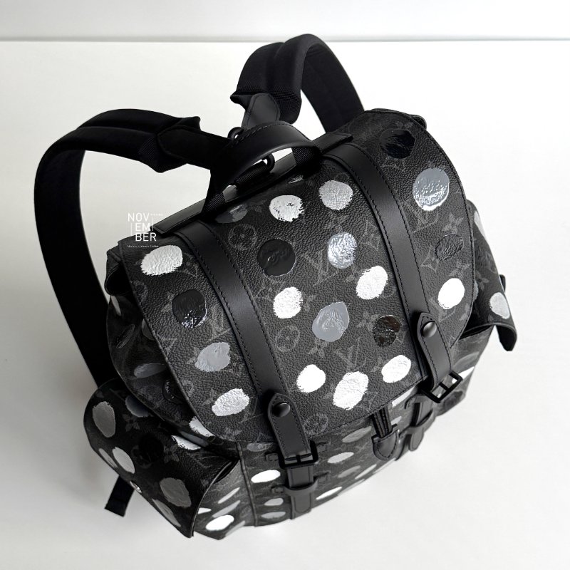 閒置新✨ 聯名款 Louis Vuitton x 草間彌生 後背包 Christopher LV 路易威登-2