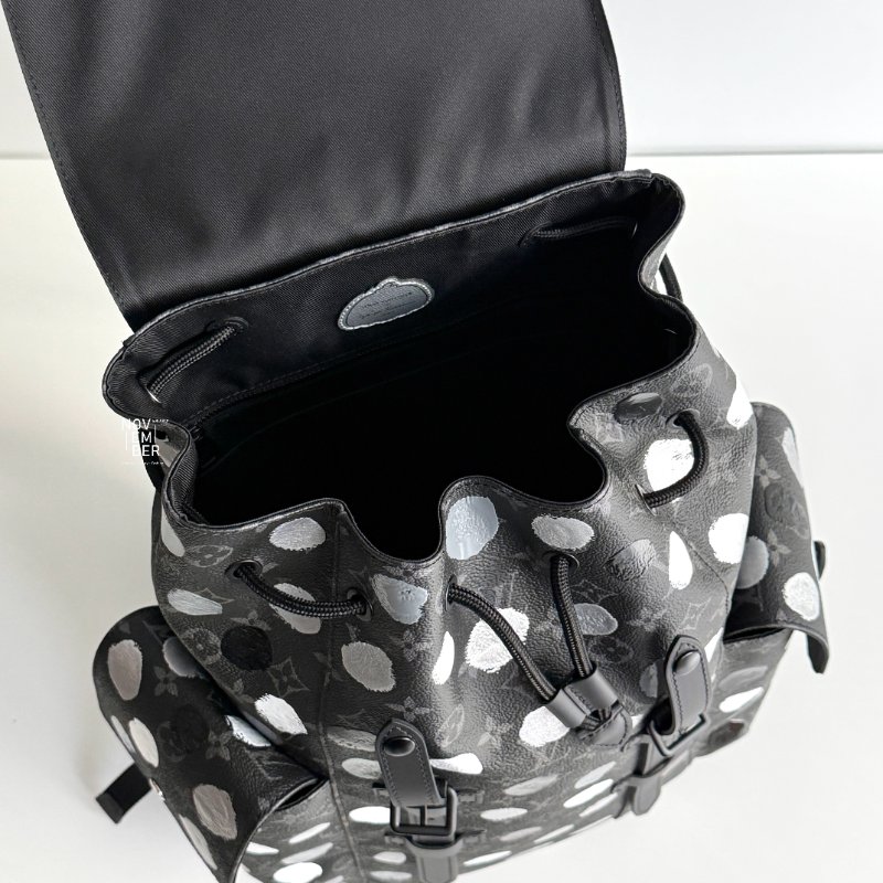 閒置新✨ 聯名款 Louis Vuitton x 草間彌生 後背包 Christopher LV 路易威登-3