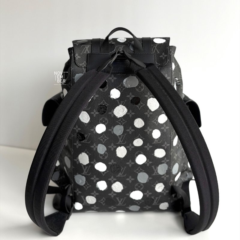 閒置新✨ 聯名款 Louis Vuitton x 草間彌生 後背包 Christopher LV 路易威登-5