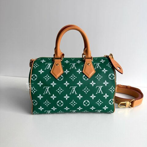 全新💚 Louis Vuitton LV 路易威登 Speedy P9 老花綠