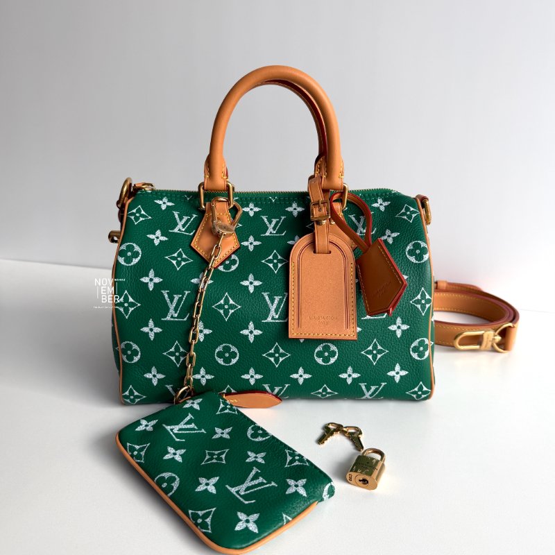 全新💚 Louis Vuitton LV 路易威登 Speedy P9 老花綠-1