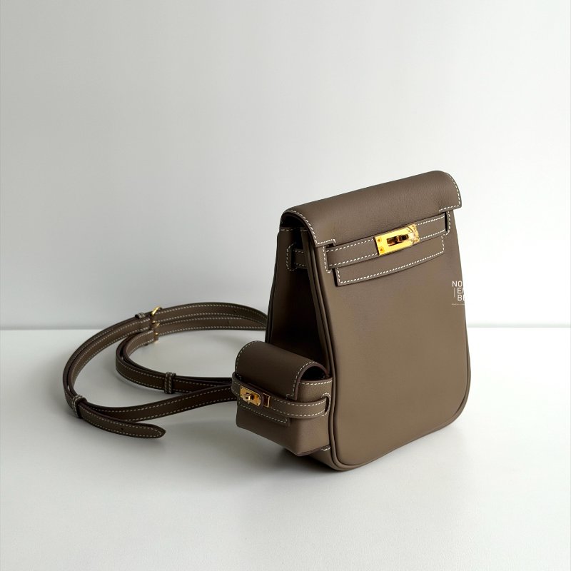 全新全配有購證💖 Hermès 愛馬仕 Kelly Jump 大象灰金釦 天菜包款🤎-1