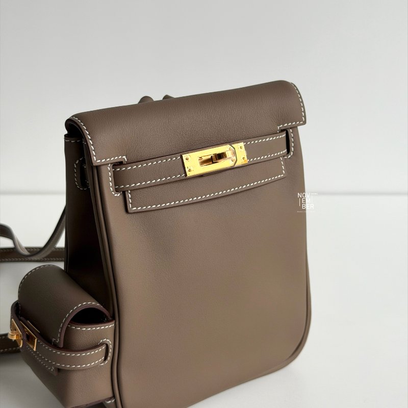 全新全配有購證💖 Hermès 愛馬仕 Kelly Jump 大象灰金釦 天菜包款🤎-3