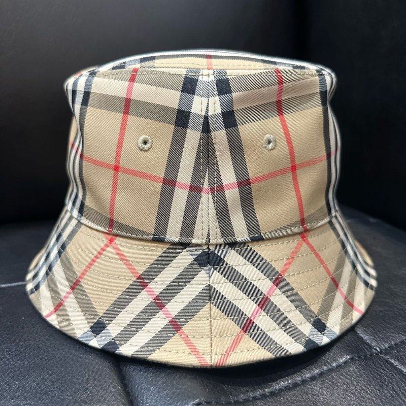 💎Han's house精品服飾💎 BURBERRY TB 格紋 漁夫 帽子 男女可帶 原價12500-3