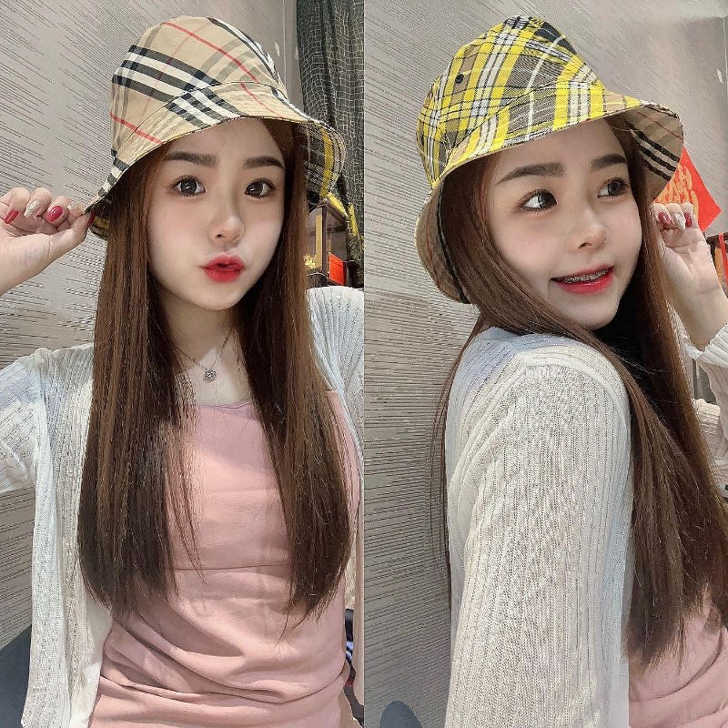 💎Han's house精品服飾💎 BURBERRY TB 格紋 漁夫帽 帽子 雙面用 男女可帶 原價13500-4