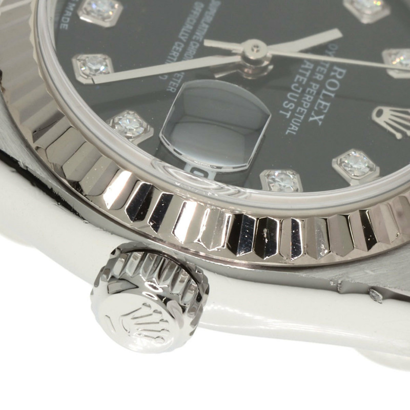 勞力士 79174G Datejust 10P 鑲鑽女錶，精鋼/18K 白金錶殼-21