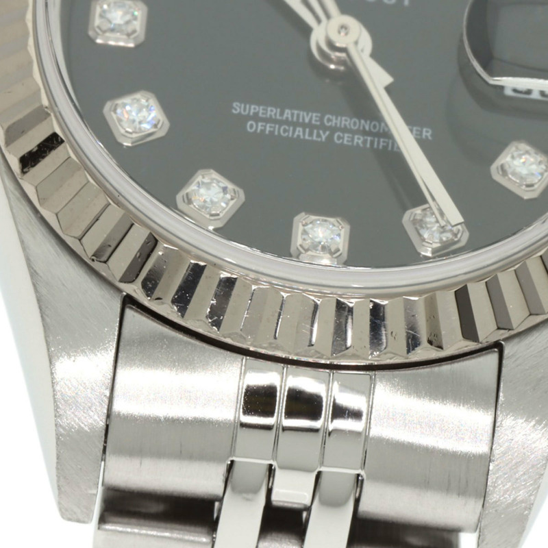 勞力士 79174G Datejust 10P 鑲鑽女錶，精鋼/18K 白金錶殼-23