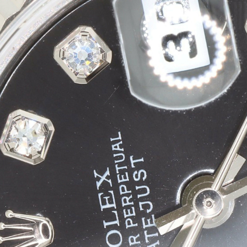 勞力士 79174G Datejust 10P 鑲鑽女錶，精鋼/18K 白金錶殼-27