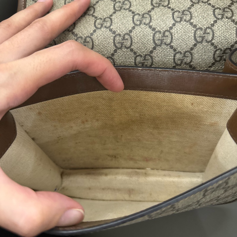 Gucci 老花風琴包-20
