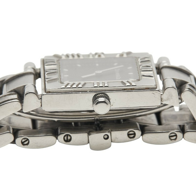 Tiffany Atlas 石英腕錶,黑色錶盤,不鏽鋼錶殼,女士款-4