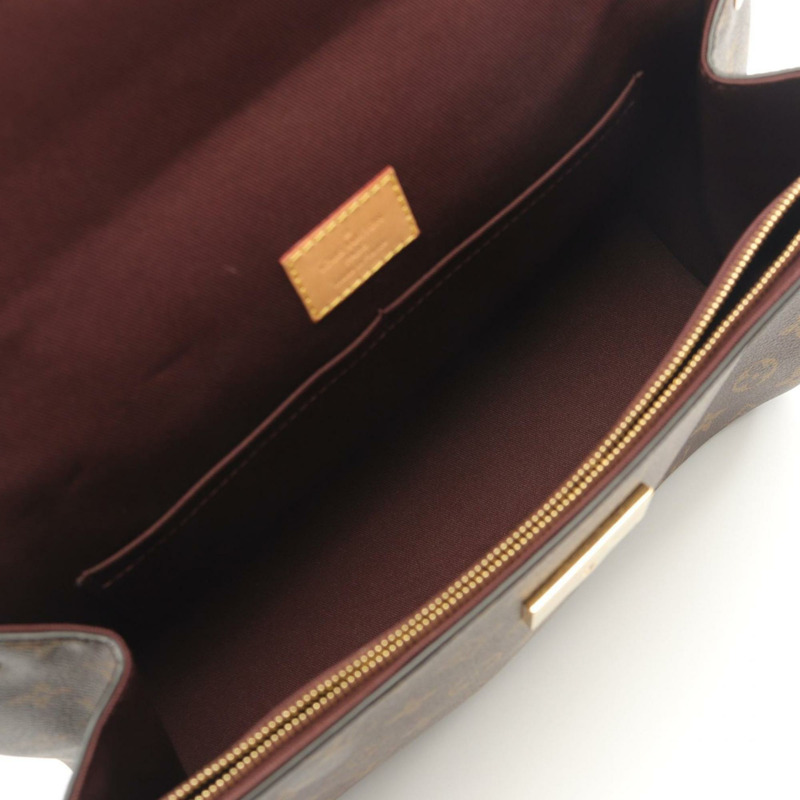 路易威登 Cluny MM 手提包，塗層帆布和皮革，Monogram 圖案，女士，棕色，藍色，波爾多紅，M42735-2