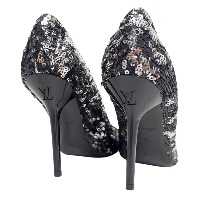 LOUIS VUITTON 亮片 高踭鞋 90mm-1
