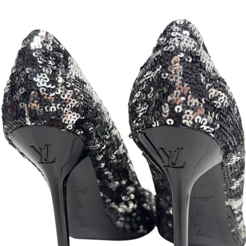 LOUIS VUITTON 亮片 高踭鞋 90mm-7