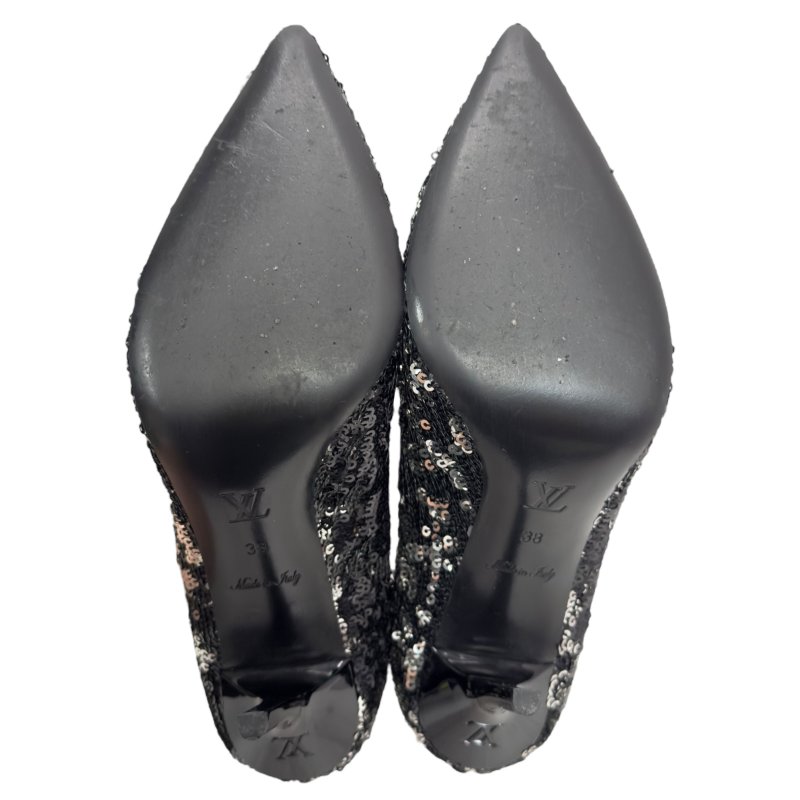 LOUIS VUITTON 亮片 高踭鞋 90mm-13