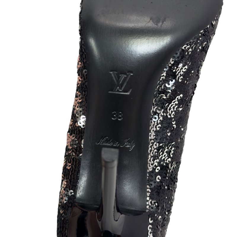 LOUIS VUITTON 亮片 高踭鞋 90mm-14