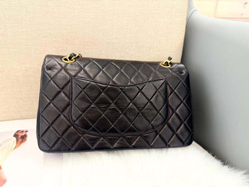 Chanel 小羊皮黑金CF25鏈條包-1