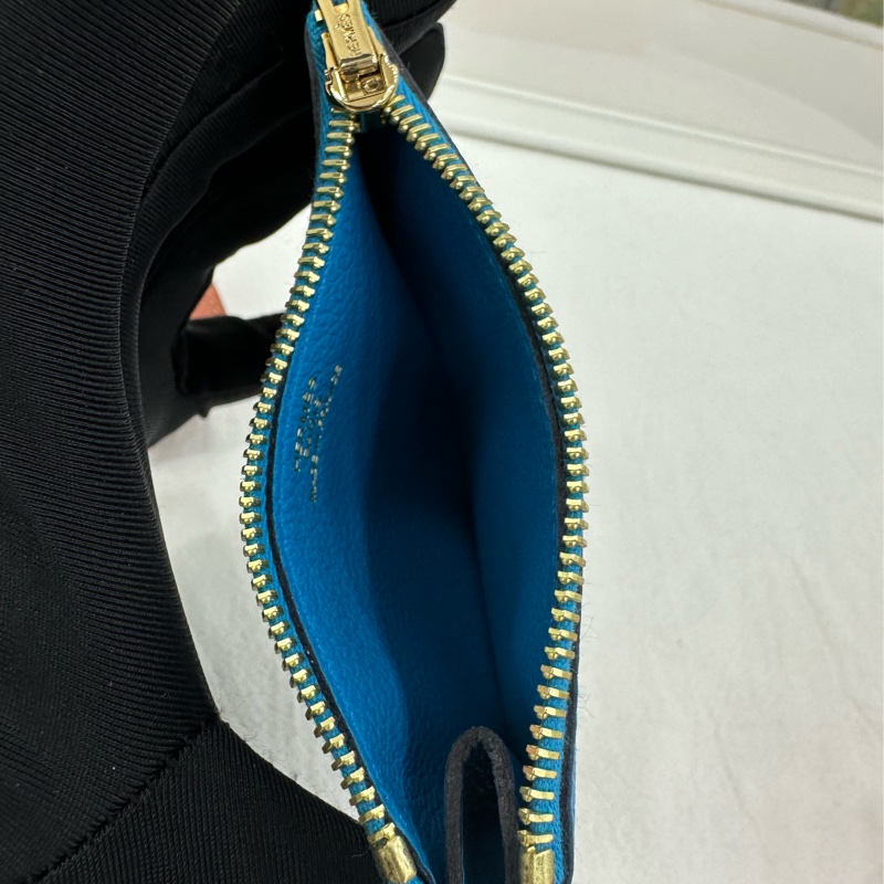 Hermes愛馬仕Roulis Slim短豬鼻子皮夾 南瓜色 Z刻-9