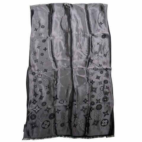 LV SCARF BLACK WHITE