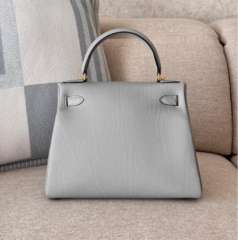 Hermes Kelly 28 海鷗灰金釦 TOGO皮-6