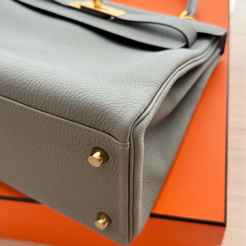 Hermes Kelly 28 海鷗灰金釦 TOGO皮-7