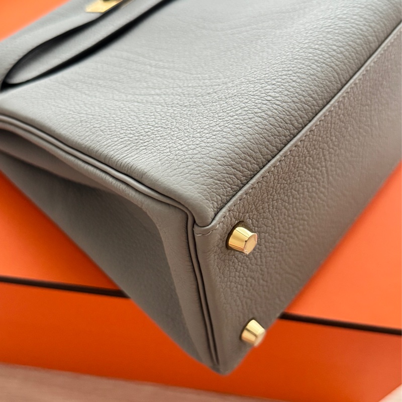 Hermes Kelly 28 海鷗灰金釦 TOGO皮-8
