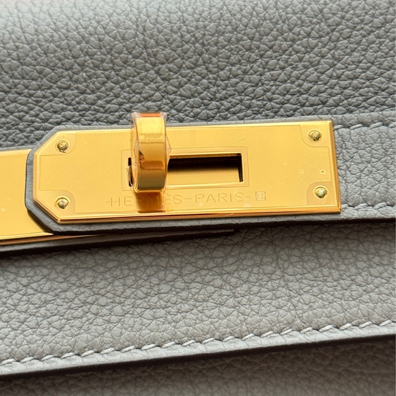 Hermes Kelly 28 海鷗灰金釦 TOGO皮-17