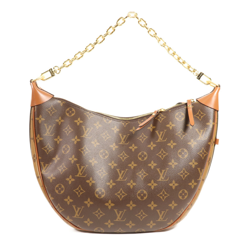 LOUIS VUITTON Monogram Reverse Loop Hobo金扣手挽肩背兩用袋-1