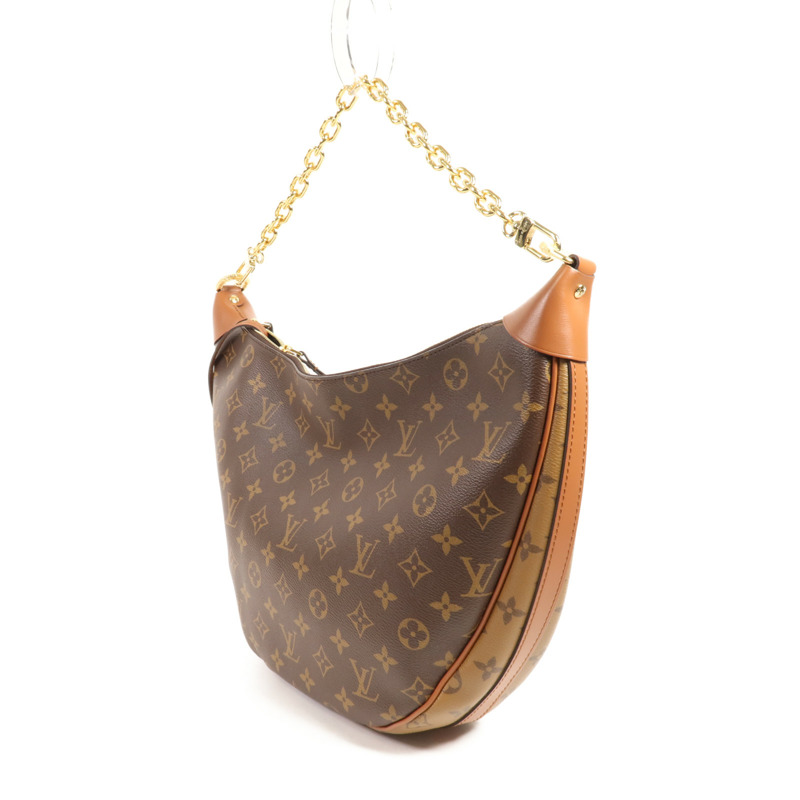 LOUIS VUITTON Monogram Reverse Loop Hobo金扣手挽肩背兩用袋-2