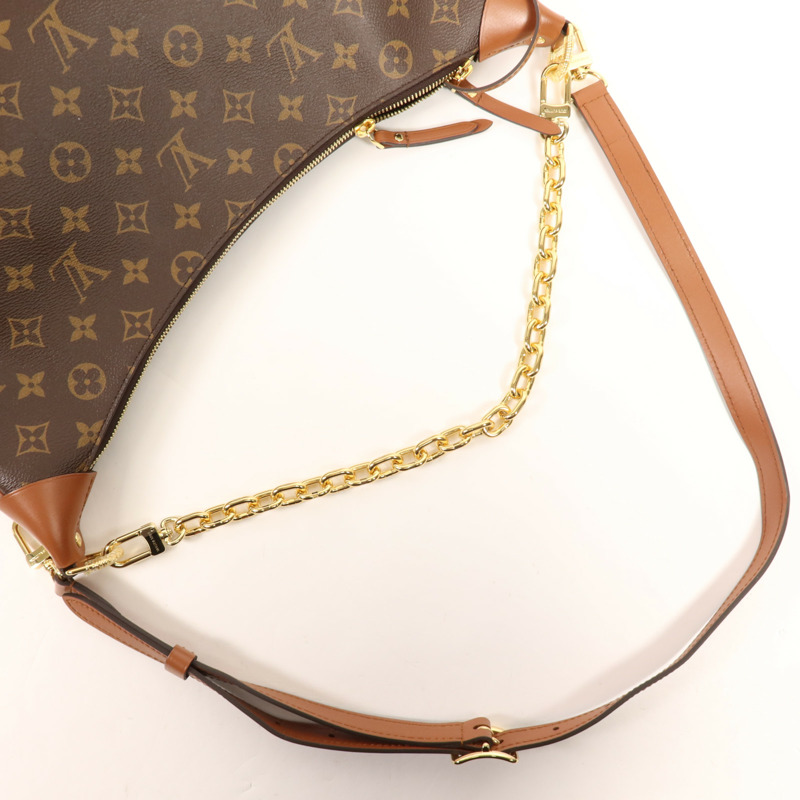 LOUIS VUITTON Monogram Reverse Loop Hobo金扣手挽肩背兩用袋-4