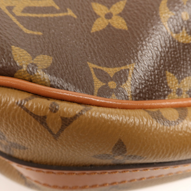 LOUIS VUITTON Monogram Reverse Loop Hobo金扣手挽肩背兩用袋-5