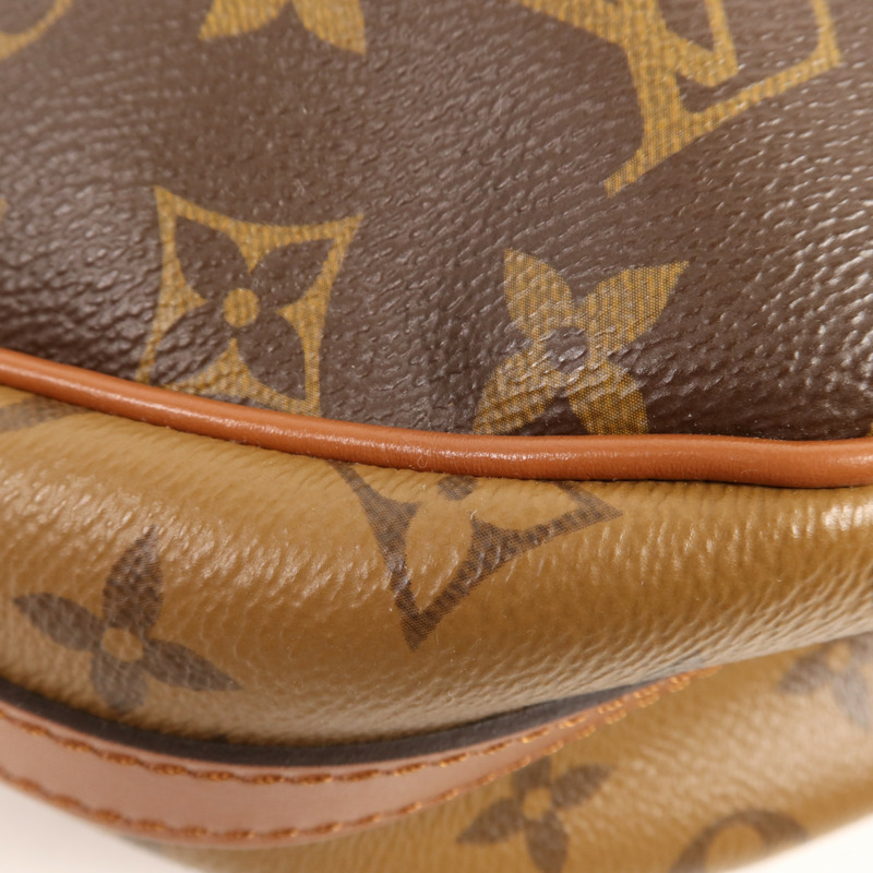 LOUIS VUITTON Monogram Reverse Loop Hobo金扣手挽肩背兩用袋-6