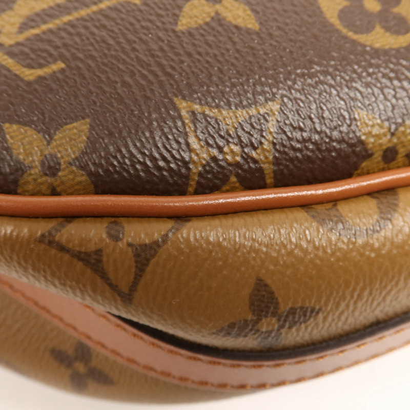 LOUIS VUITTON Monogram Reverse Loop Hobo金扣手挽肩背兩用袋-7