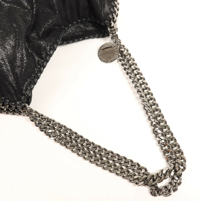 Stella McCartney 聚酯纖維Stella McCartney Shoulder Bag銀扣鏈帶肩背袋-4