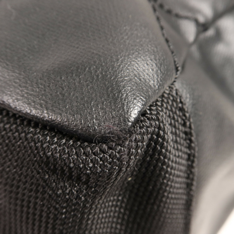 CHANEL 塗層帆布/尼龍Paris Biarritz Tote銀扣手挽袋-7