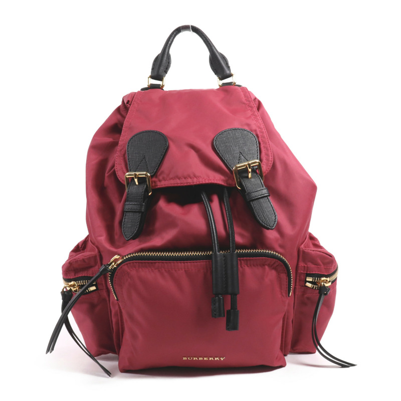 BURBERRY 尼龍Backpack金扣背包-0