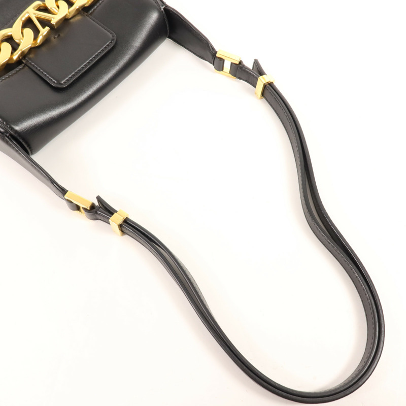 Valentino 牛皮皮革Shoulder Bag金扣肩背袋-4