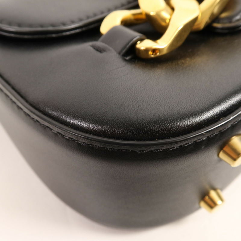 Valentino 牛皮皮革Shoulder Bag金扣肩背袋-6