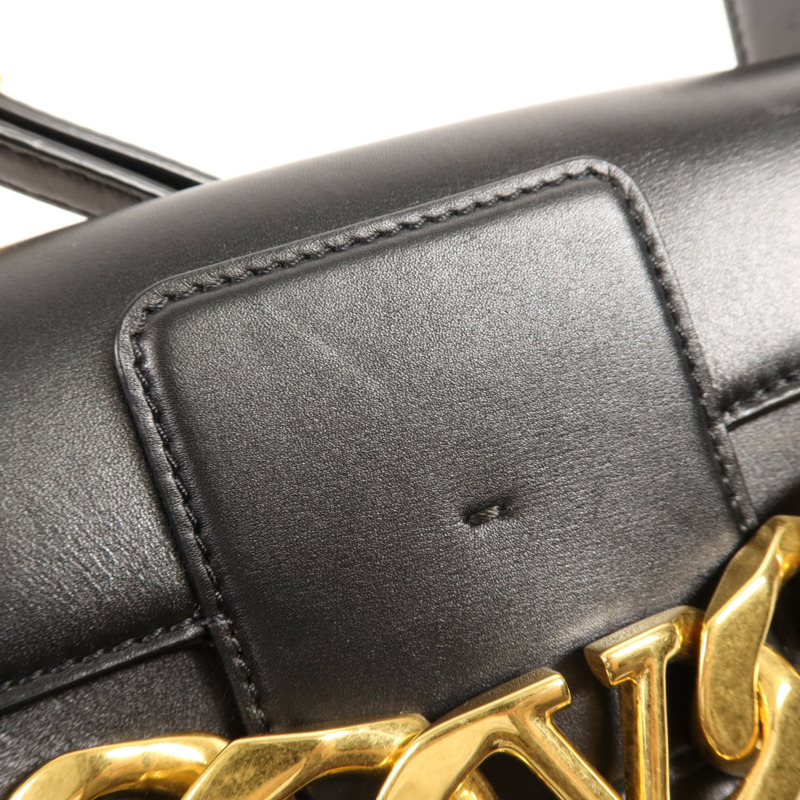 Valentino 牛皮皮革Shoulder Bag金扣肩背袋-13