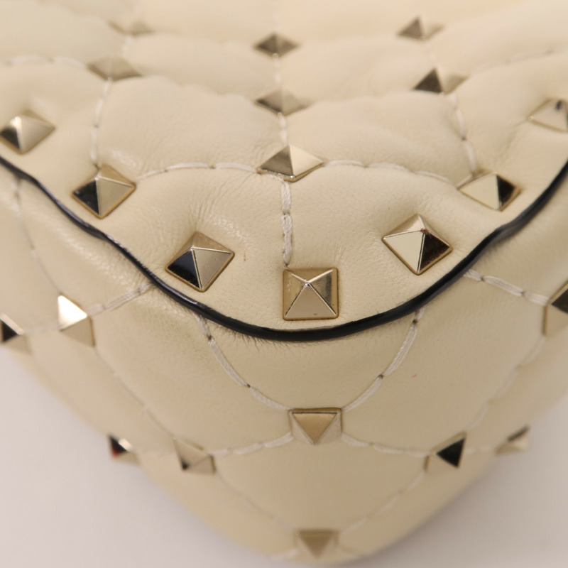 Valentino 牛皮皮革Shoulder Bag金扣肩背袋-5