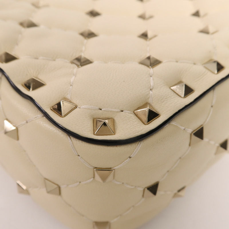 Valentino 牛皮皮革Shoulder Bag金扣肩背袋-8