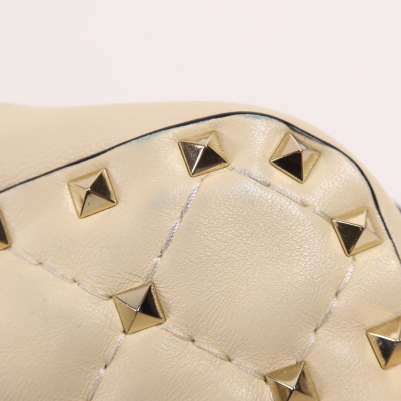 Valentino 牛皮皮革Shoulder Bag金扣肩背袋-14