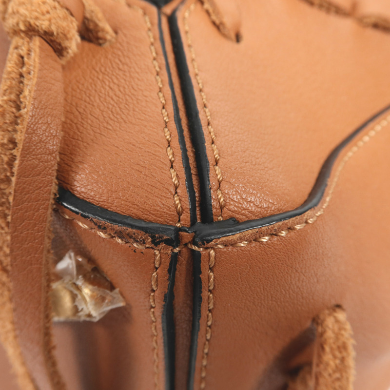 LOEWE 牛皮皮革Puzzle Medium金扣手挽肩背兩用袋-5