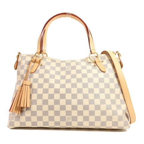 LOUIS VUITTON Damier Azur Lymington金扣手挽肩背兩用袋