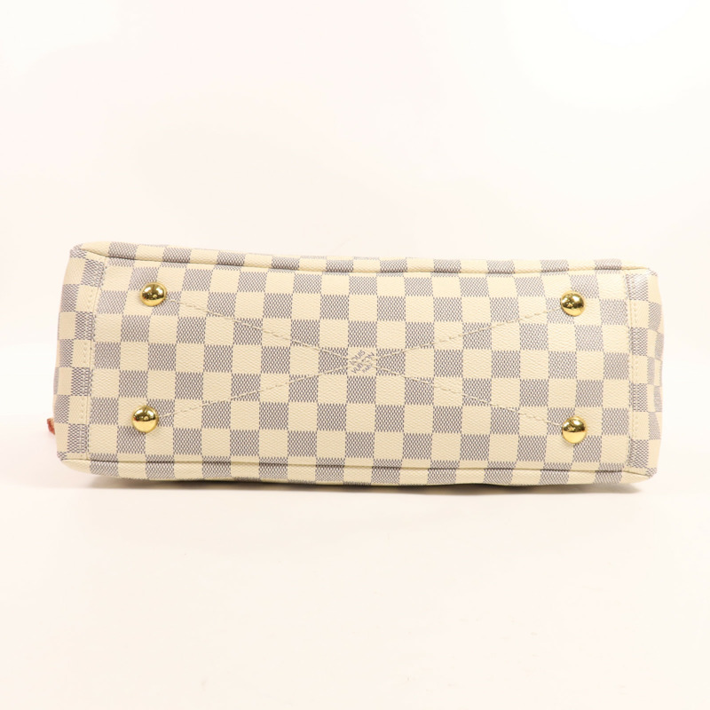 LOUIS VUITTON Damier Azur Lymington金扣手挽肩背兩用袋-3