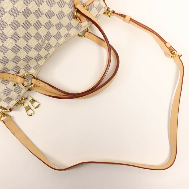 LOUIS VUITTON Damier Azur Lymington金扣手挽肩背兩用袋-4